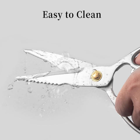 Professional Kitchen Scissors - Food Cooking Scissors - Stainless Steel Utility Scissors - Heavy Duty Kitchen Shears - Vegetable, Meat, Fish,Pizza Scissors - Food Scissors Poultry Shears