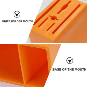 Kitchen Knife Set Block Knife Set Plastic Knife Holder Knife Storage Organizer Universal Knife Block Knife Holder Counter for Home Restaurant