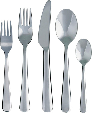 Image of Dragon 20-Piece Flatware Set, Stainless Steel