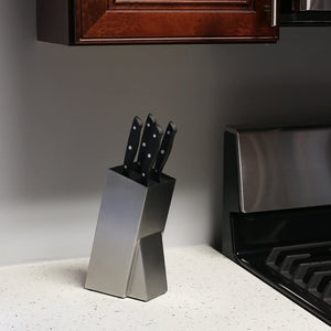 Modern Stainless Steel Universal Knife Block Knife Holder Storage Organizer