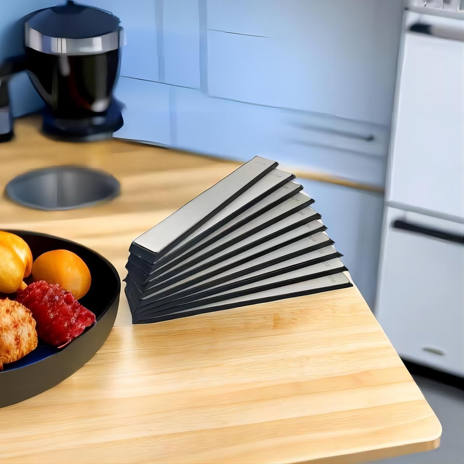 11Pcs Diamond Knife Sharpening Stones Set, Diamond Plates for Fix-Angled Knife Sharpening System, Diamond Whetstones with a Non-Slip Base for Ruixin Sharpener, Knife Sharpener for Kitchen Outdoor