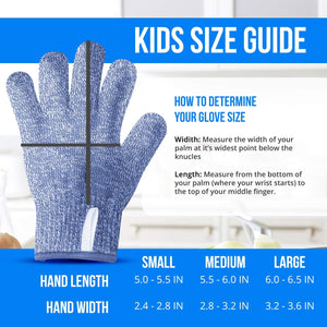 2 Pack Kids Cut Resistant Gloves