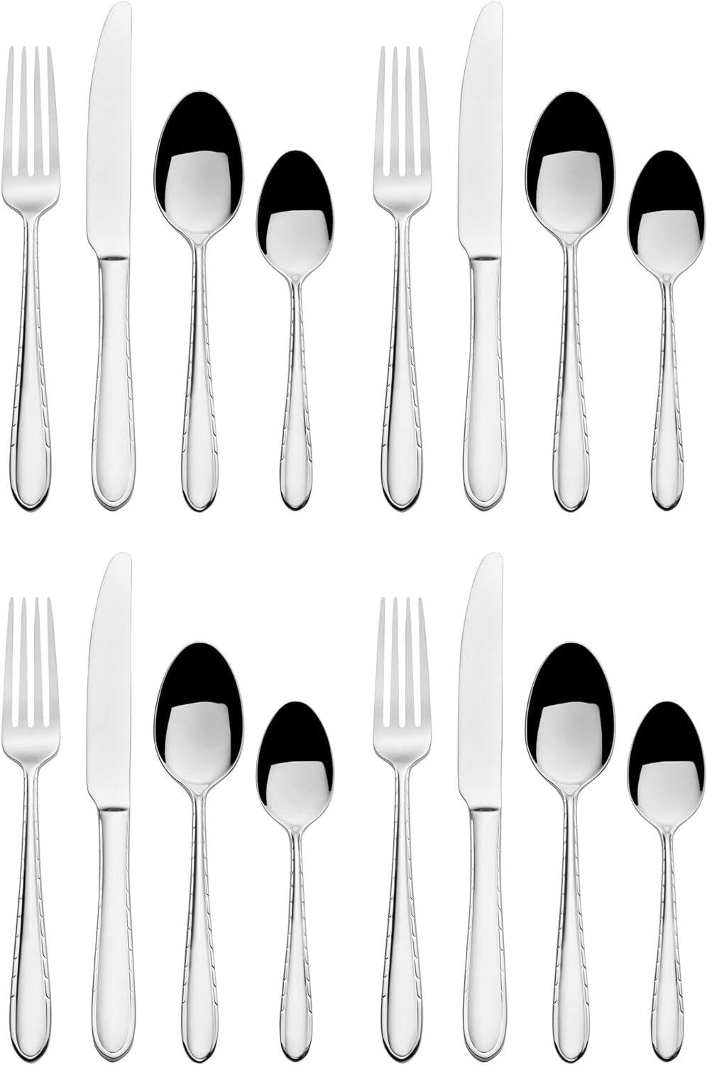 Arturo 18/10 16 Piece Stainless Steel Flatware Set, Service for 4