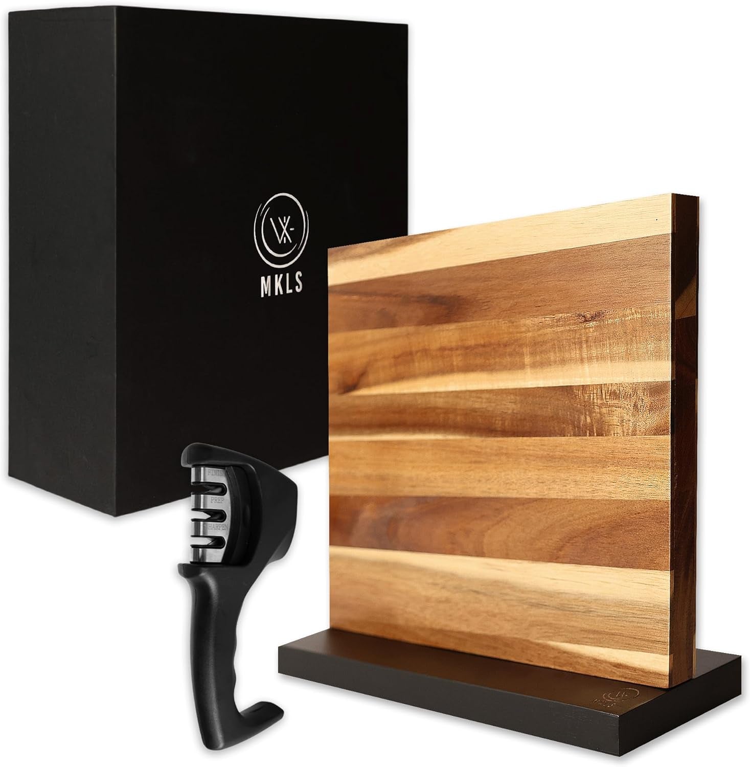 -Acacia Wood,Kitchen Knife Holder-Knife Holder Magnet,Knife Block without Knives,Knife Storage,Kitchen Knife Storage,Magnetic Knife Block-Magnetic Knife Holder-Knife Magnetic Holder,Knife Magnet