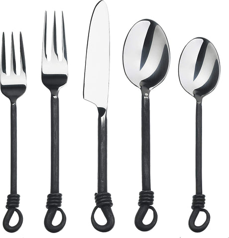 Image of Twist and Shout 20-Piece Stainless Steel Flatware Set, Service for 4
