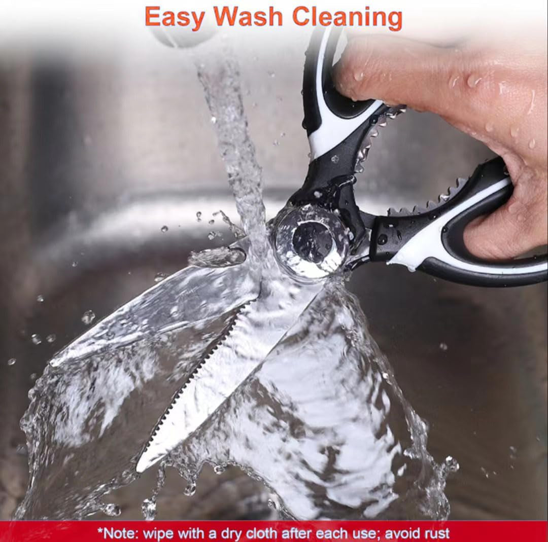 Kitchen Scissors Set 3 Pack, Kitchen Shears Heavy Duty Stainless Steel Cooking Shears and Sharp Seafood Sissors, Multipurpose Utility Scissors Dishwasher Safe for Cutting Meat, Food, Fish, Poultry