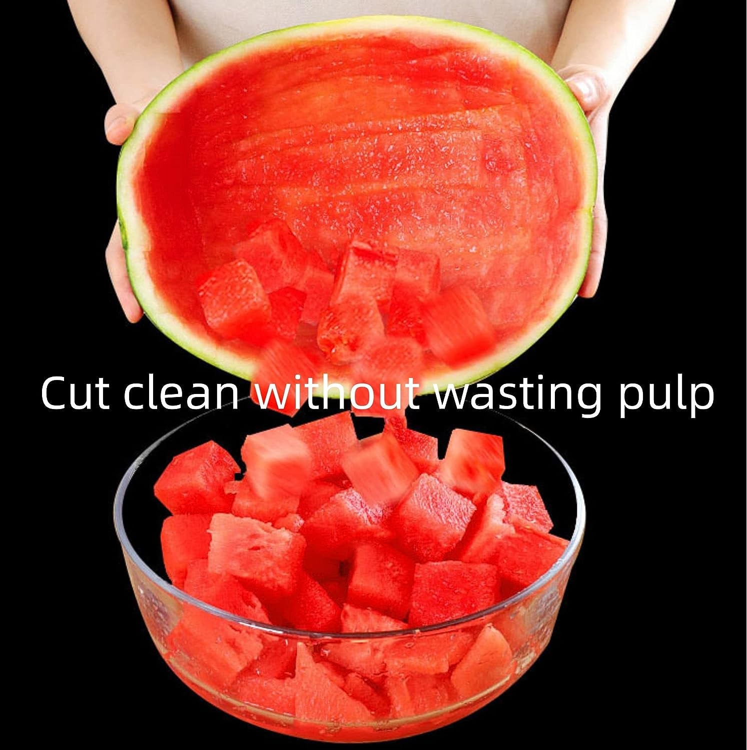 3PCS Watermelon Slicer Cutter, 2- In- 1 Watermelon Fork Slicer, 2023 New Watermelon Slicer Cutter Summer Watermelon Fruit Cutting Fork, Stainless Steel Fruit Forks for Family Parties Camping