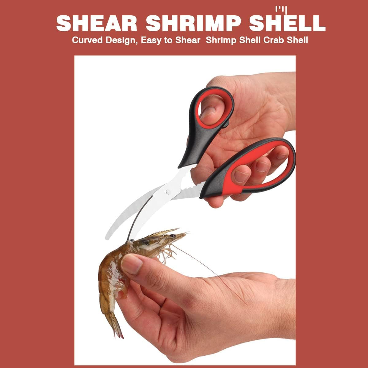 Heavy Duty Kitchen Scissors Poultry Shears 2Pcs Set Black