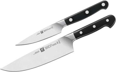 HENCKELS Set of Knives, 2 Pcs.., Silver/Black (38430-004-0)