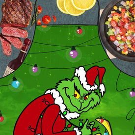 Christmas Apron for Women Bib Kitchen Aprons Holiday Apron for Party Christmas Decor