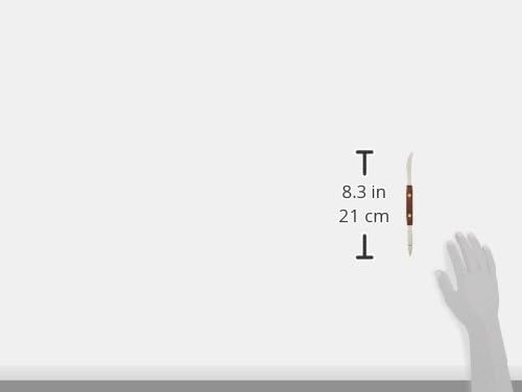 , Silver Twin Blades Grapefruit Knife, 8 Inch