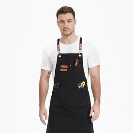 Canvas Aprons, Work Aprons with 3 Pockets, Adjustable Strap Chef Aprons for Servers Kitchen Cooking Baking Artist