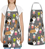 Waterproof Apron with Neck Strap Adjustable Bib for Kitchen Balloon Donut Chef Aprons for Women Men Cooking