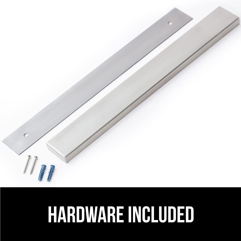 The Original  Stainless Steel Magnetic Knife Holder, 18 Inch, Heavy Duty Magnet Strip for Knives, Wall or Refrigerator Mounted Bar, Easy Install Rack, Securely Store and Organize Kitchen