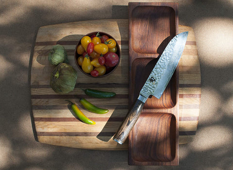 Image of Premier 7" Santoku Knife Hand-Sharpened, Handcrafted in Japan, Light, Agile and Easy to Maneuver, 7-Inch, Silver