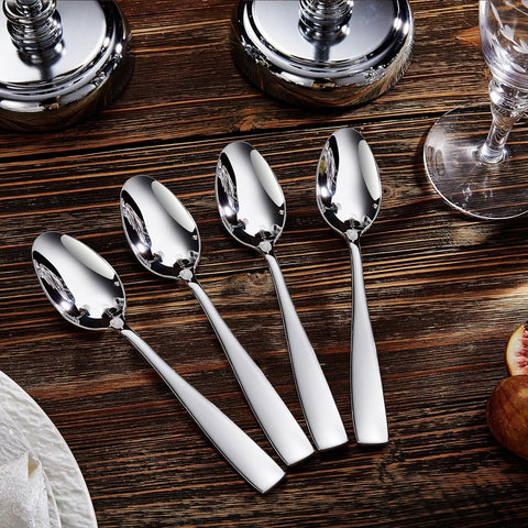 Image of Premium 20/45/65 Piece Louis Silverware Set, 18/10 Stainless Steel, Service for 4/8/12, Fine Flatware Set, Dishwasher Safe (20)