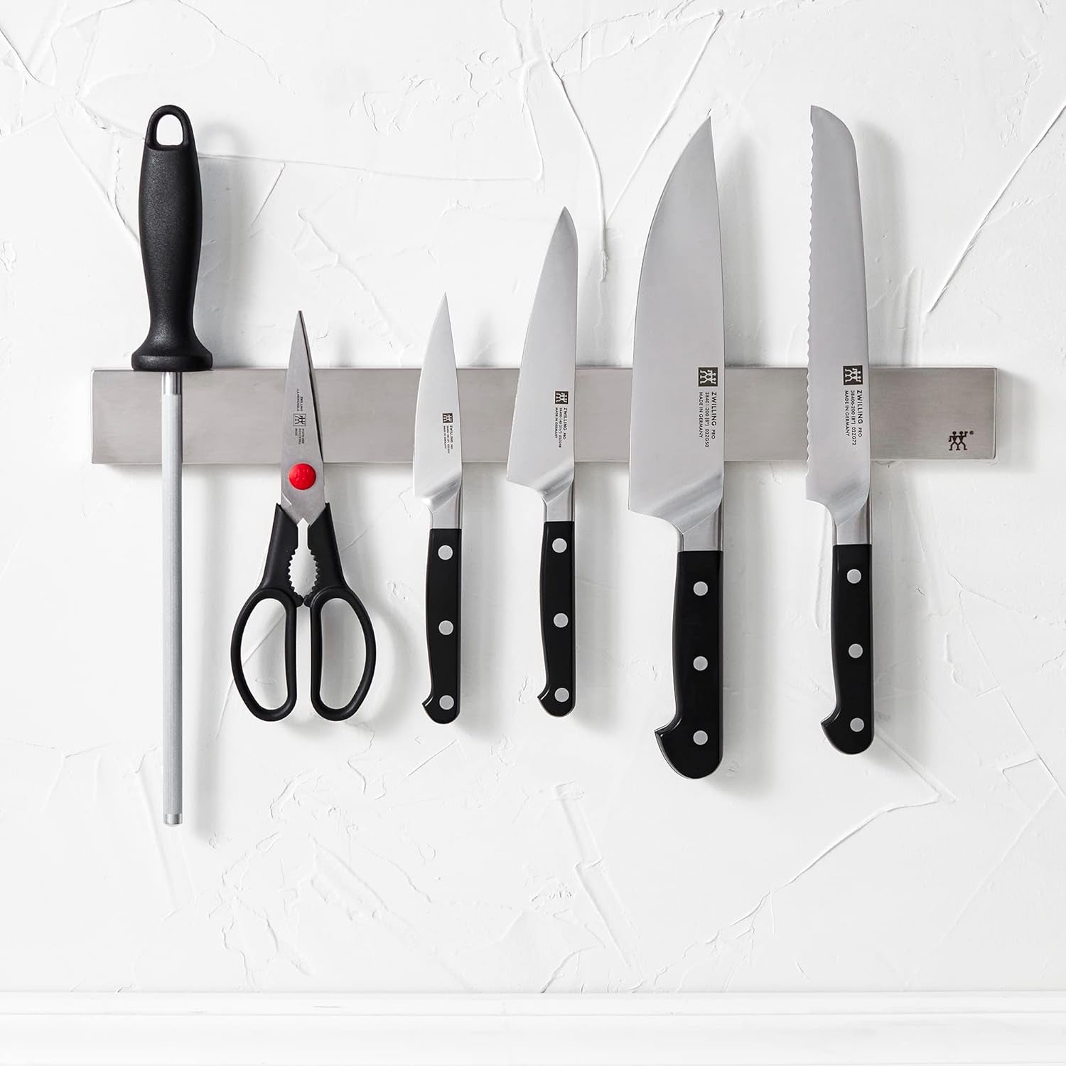 Knife Storage, 21.5" X 5.75" X 4.5, Stainless Steel