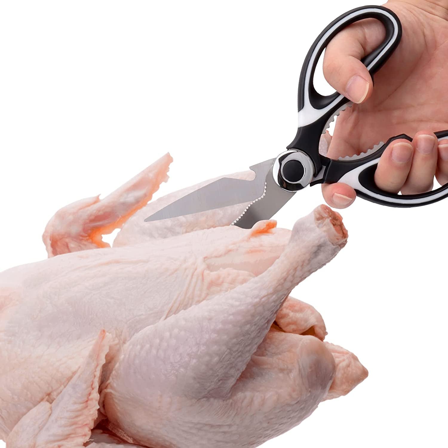 Kitchen Shears,2-Pack Heavy Duty ,Dishwasher Safe Meat Kitchen Scissors for General Use for Chicken/Poultry/Fish/Meat