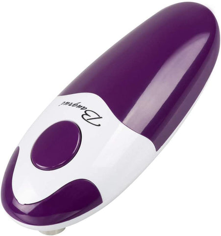 Image of Kitchen Automatic Safety Cordless One Tin Opener& Professional Electric Opener.One-Touch Switch .Smooth Can Edge.Being Friendly to Left-Hander and Arthritics!(Purple)