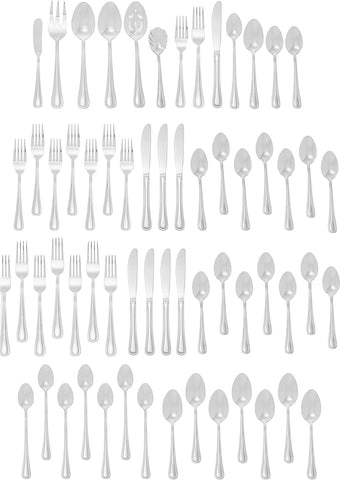 Image of Flatware 62-Piece Set for 8 Flatware H081062A Tress Serving Set