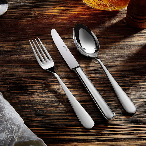 Image of Premium 20-Piece Louise Silverware Set, 18/10 Stainless Steel, Service for 4, Fine Flatware Set, Dishwasher Safe