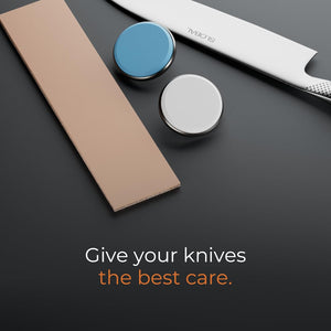 Knife Sharpener Kit, Premium Sharpness Set with #3000 Fine #6000 Extra-Fine Corundum Whetstone Disc and Leather Strop