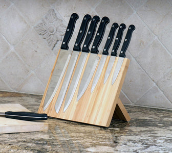 Bamboo Magnetic  - the Kitchen Magnetic  Has Revolutionized Storing and Displaying Your Knifes Both Elegantly, and Safely. This  Keeps Your Cutlery Close at Hand.