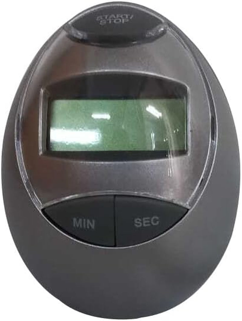 Presencehhh Egg-Shaped Digital Kitchen Timer - Stainless Steel Digital Kitchenware Magnetic Kitchen Timer - Cooking Portable Timer Clock Reminder - Timers for Cooking, Egg Boiling, and Baking – Silver