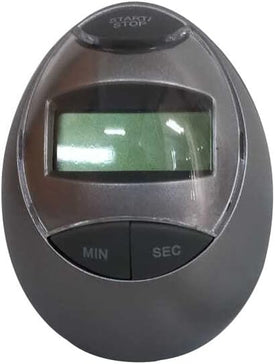 Presencehhh Egg-Shaped Digital Kitchen Timer - Stainless Steel Digital Kitchenware Magnetic Kitchen Timer - Cooking Portable Timer Clock Reminder - Timers for Cooking, Egg Boiling, and Baking – Silver