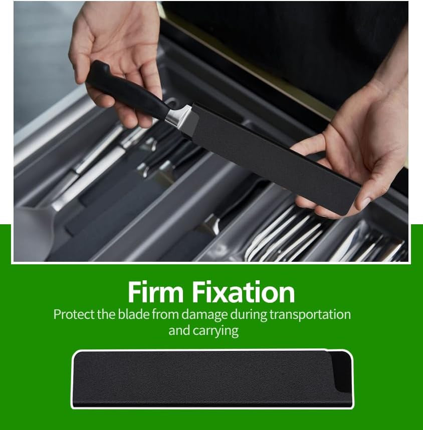 Knife Guards, 2/4/5/10/20Pcs 4.7In - 12.2In Universal Knife Edge Guards, Non-Bpa Knife Sheath, Waterproof Abrasion Resistant Felt Lined Knife Cover Sleeves Knife Protectors(2Pcs 8.7" × 2")