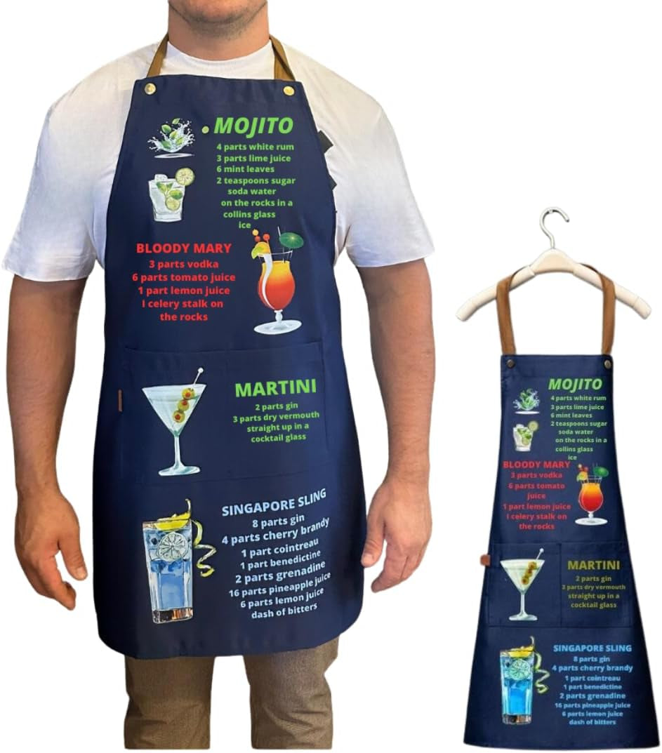 Kitchen Funny Apron,Unique Gift Box for Everyone Creative Gifts for Birthday Christmas Thanksgiving,Cute Cooking Aprons