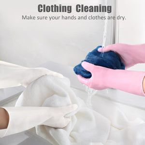 Reusable Rubber Gloves 3 or 6 Pairs for Cleaning Rubber Dishwashing Gloves for Kitchen.