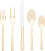 Bamboo Gold-Plated 20-Piece Stainless Steel Flatware Set, Service for 4