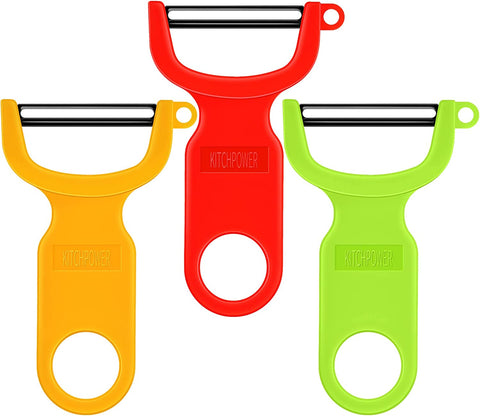 Image of Original Vegetable Peeler Carbon Steel Blade 3-Pack Red/Green/Yellow