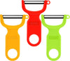 Original Vegetable Peeler Carbon Steel Blade 3-Pack Red/Green/Yellow