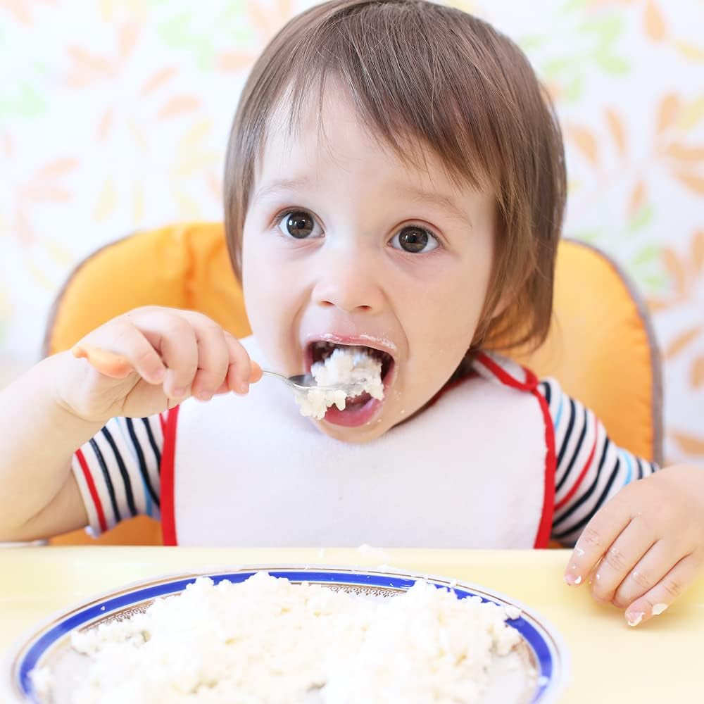 2 Cartoon Toddler Utensil Sets, Kid Spoon and Fork Set, Stainless Steel Toddler Safe Silverware Set for Children Self-Feeding with Travel Carrying Case BPA Free