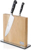 Magnetic Wood Knife Block for Kitchen Counter, Natural Oak, 11" X 3.5"