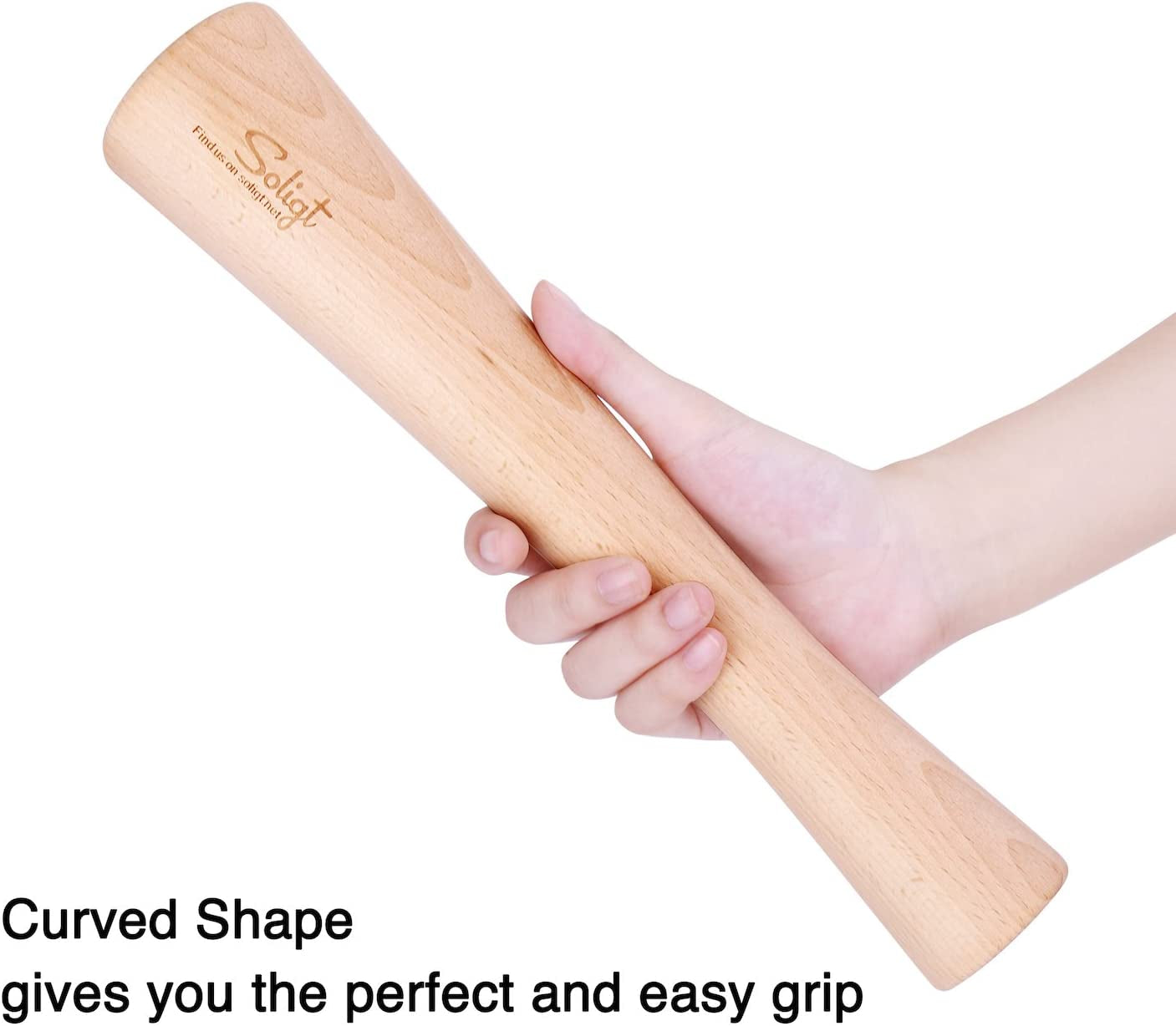 12" Sauerkraut Pounder for Mason Jars Vegetable Fermentation- One Piece of Solid Wood