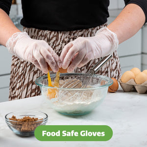 Clear Powder Free Vinyl Disposable Plastic Gloves