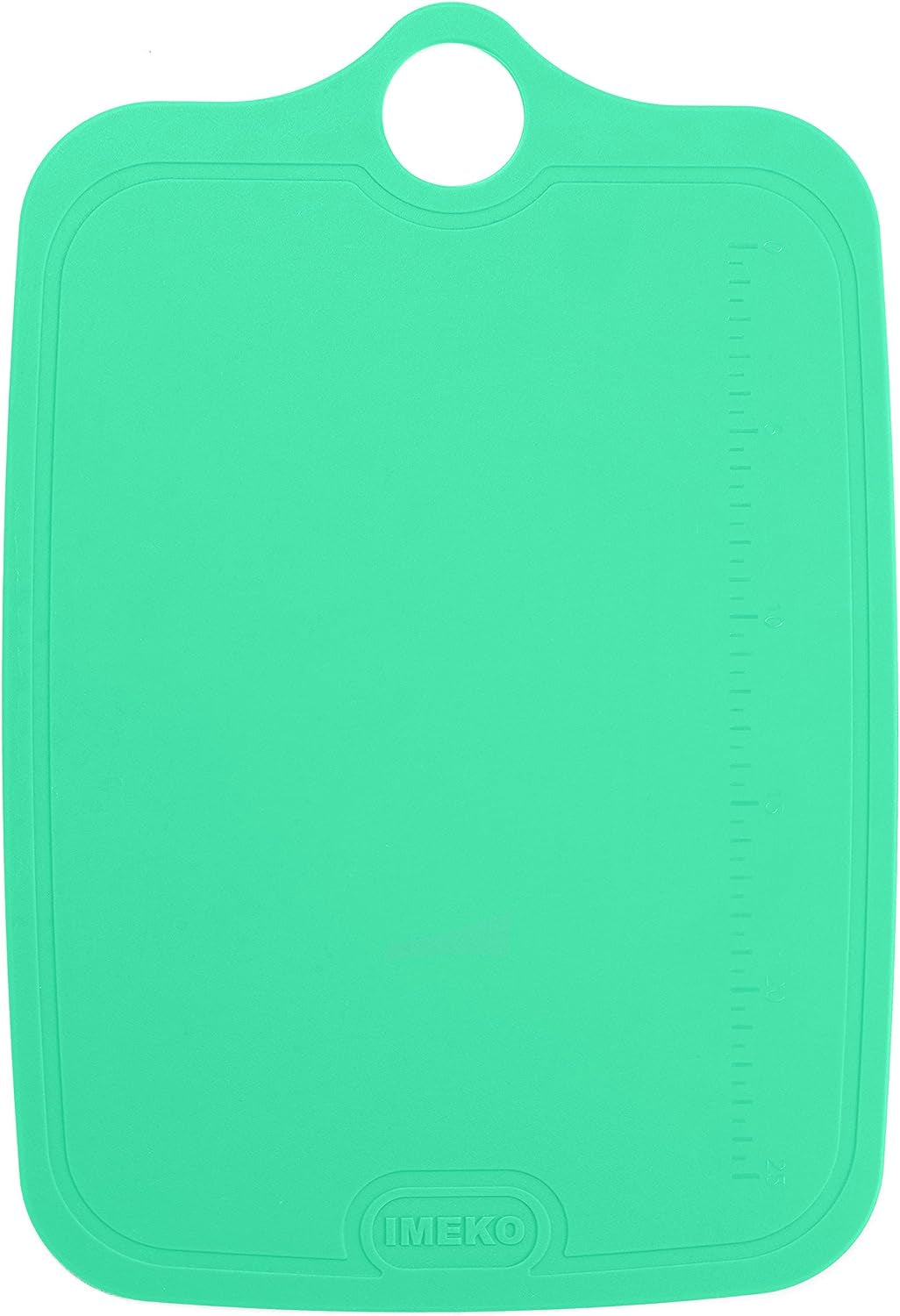 TPU Cutting Board, BPA Free, Knife Friendly, Flexible, Dishwasher Friendly, Space Saving, Ergonomic Design, Chopping Mat - Aqua Green - Size: Medium 13.7" X 9.4"- W: 10 Oz.