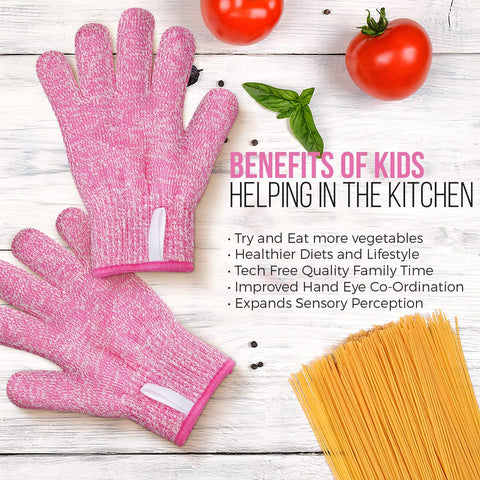 Image of 2 Pack Kids Cut Resistant Gloves