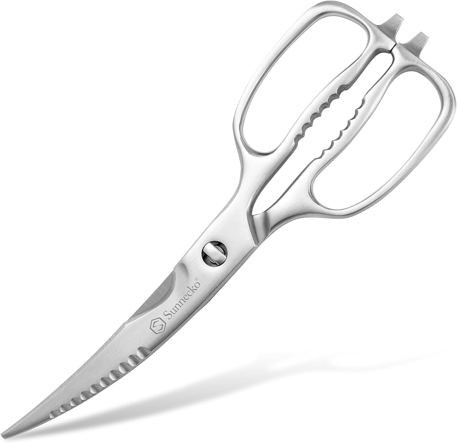 Kitchen Scissors for Food, Kitchen Scissors Heavy Duty Kitchen Shears That Come Apart, 9 Inch Fully Forged Stainless Steel with Curved Blades