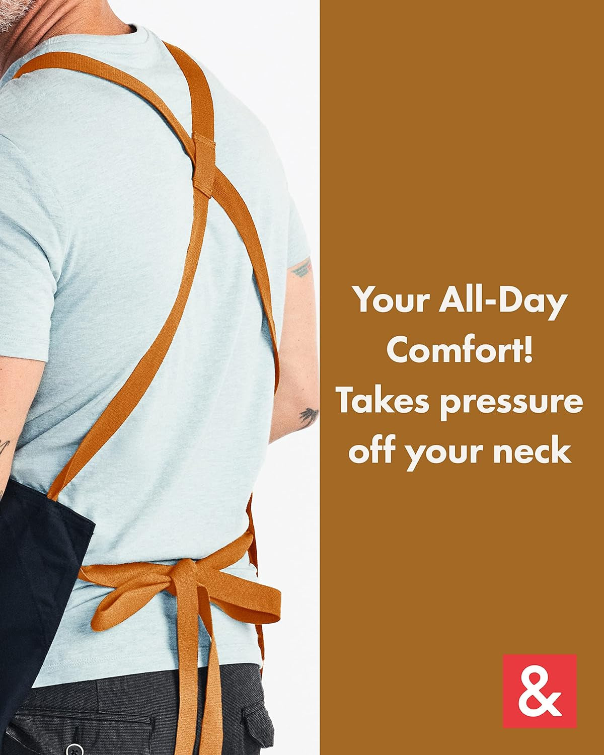 Midnight Blue Crossback Apron - Professional Chef Apron with Pockets and Cross-Back Straps for Cooking & Grilling - Kitchen Aprons for Men & Women - 8Oz 100% Cotton Twill Fabric