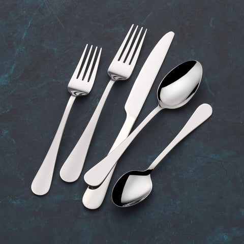Image of Symmetry 20 18/0 Stainless Steel Flatware Set, 42-Piece