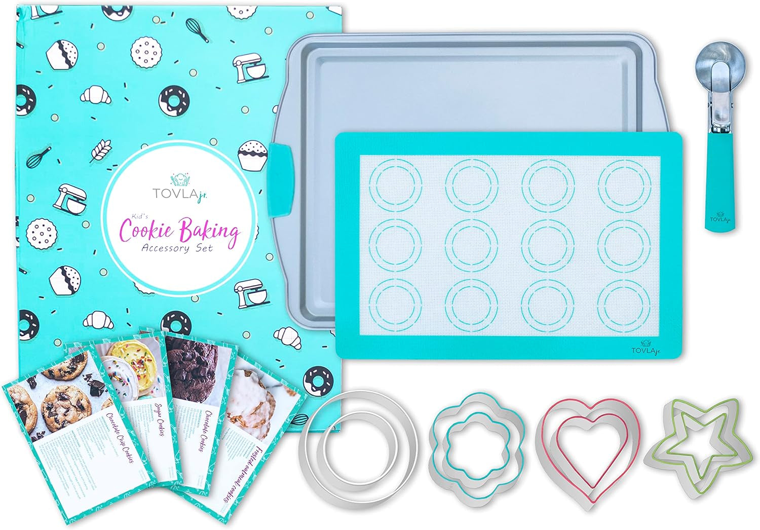 Cookie Baking and Cooking Gift Set for Kids - Cooking Supplies for the Junior Chef - Kids' Baking Set for Girls & Boys - Real Accessories & Utensils for the Curious Child