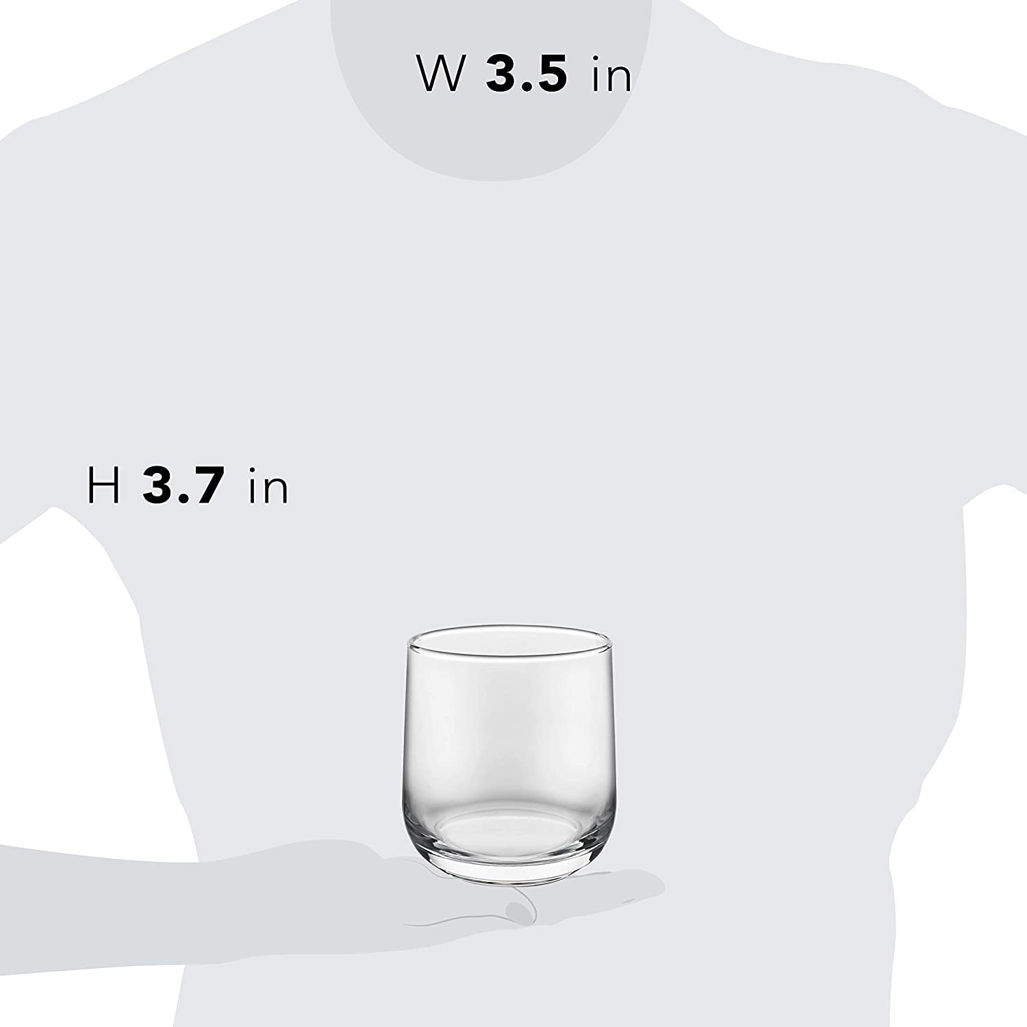 Ascent 16-Piece Tumbler and Rocks Glass Set, Clear