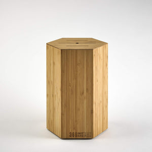 360KB MAX ™ - Magnetic Rotating Knife Block - W/Top Slots, Capaciy for 20+ Knives - Largest in the  ® Family. (Honey Bamboo)