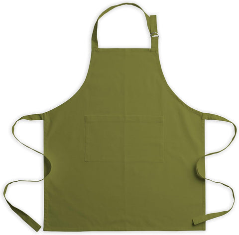 Image of Kitchen Apron for Men Women|Adjustable with Pocket Cloth Apron|Baking Banquet Cafe Chef Apron|Thanksgiving Christmas BBQ Gift