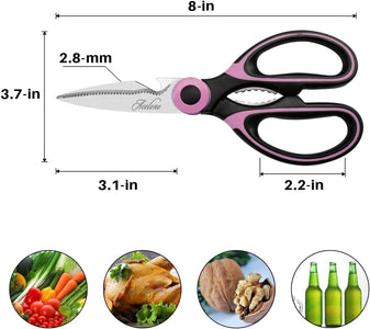 Kitchen Shears,  Premium Heavy Duty Shears Ultra Sharp Stainless Steel Multi-Function Kitchen Scissors for Chicken/Poultry/Fish/Meat/Vegetables/Herbs/Bbq