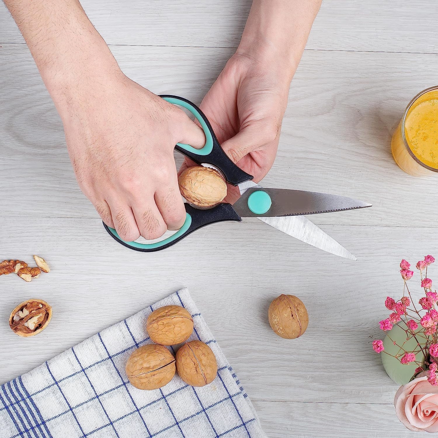 - Kitchen Scissors, Kitchen Shears, 8 Inch Food Scissors, Kitchen Scissors Dishwasher Safe, Meat Scissors, Utility Scissors, Scissors Kitchen, Cooking Scissors, Meat Cutting Scissors